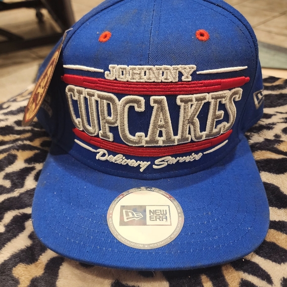 NWT Vintage Johnny Cupcakes Blue and Red Snap Back Cap - Picture 1 of 10
